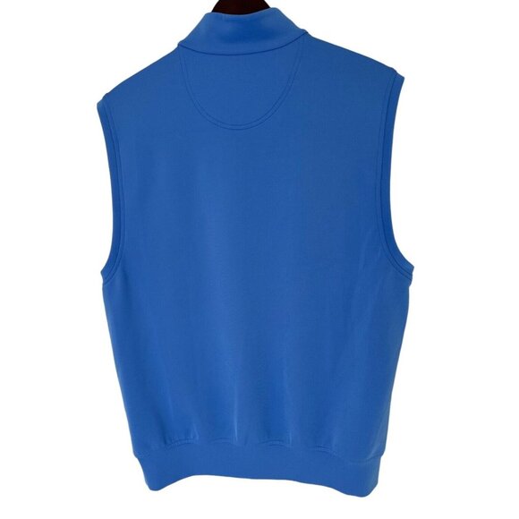 Donald Ross 1/4 Zip Golf Pullover Sweater Blue Vest Marietta Country Club M - Picture 2 of 5